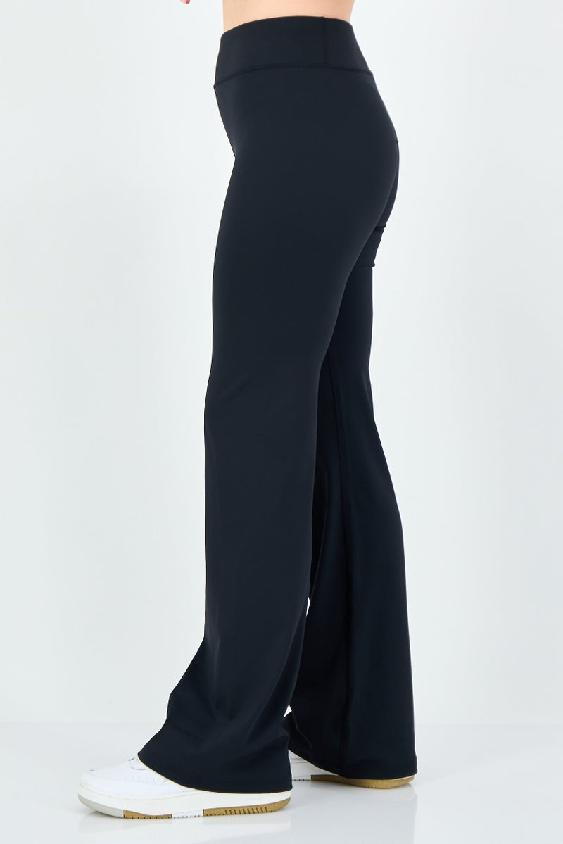 Reebok Women Sportswear Fit Training Bootcut Leggings, Black - Image 4